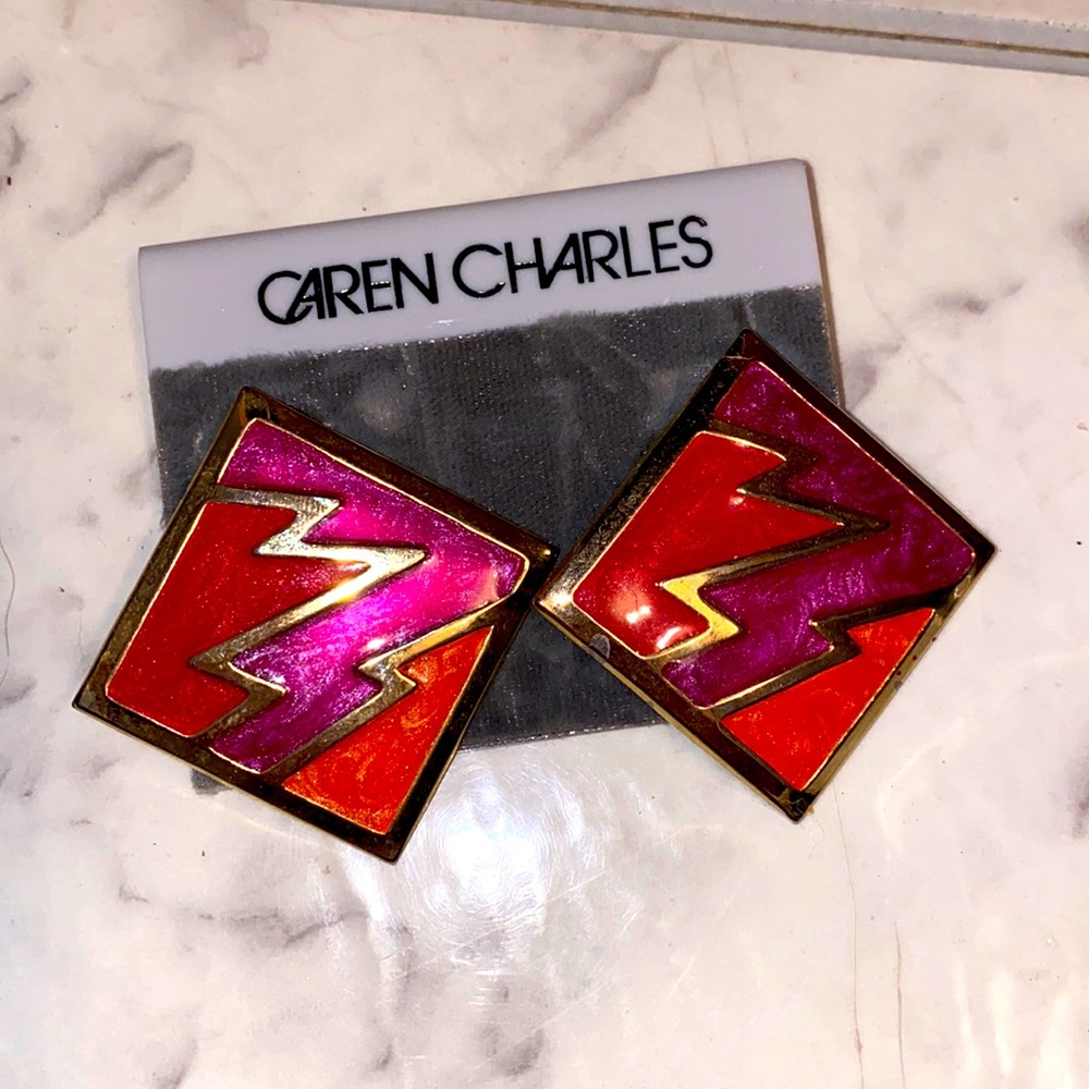 Vintage Color Pop Accent earrings ❤️❤️❤️❤️❤️